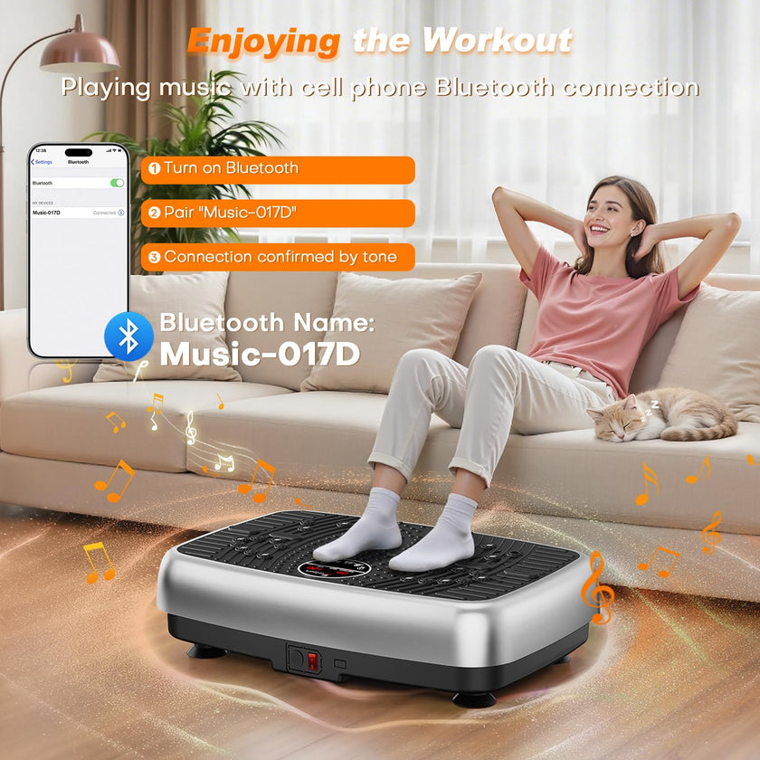 Vibration Plate Exercise Machine, 2026 Upgraded Double Motors Vibration Plate for Lymphatic Drainage, EvoSpark Whole Body Vibration Plates for Weight Loss,450 Lbs Capacity Vibrate Fitness Platform 🍁 All In One Marketplace Canada