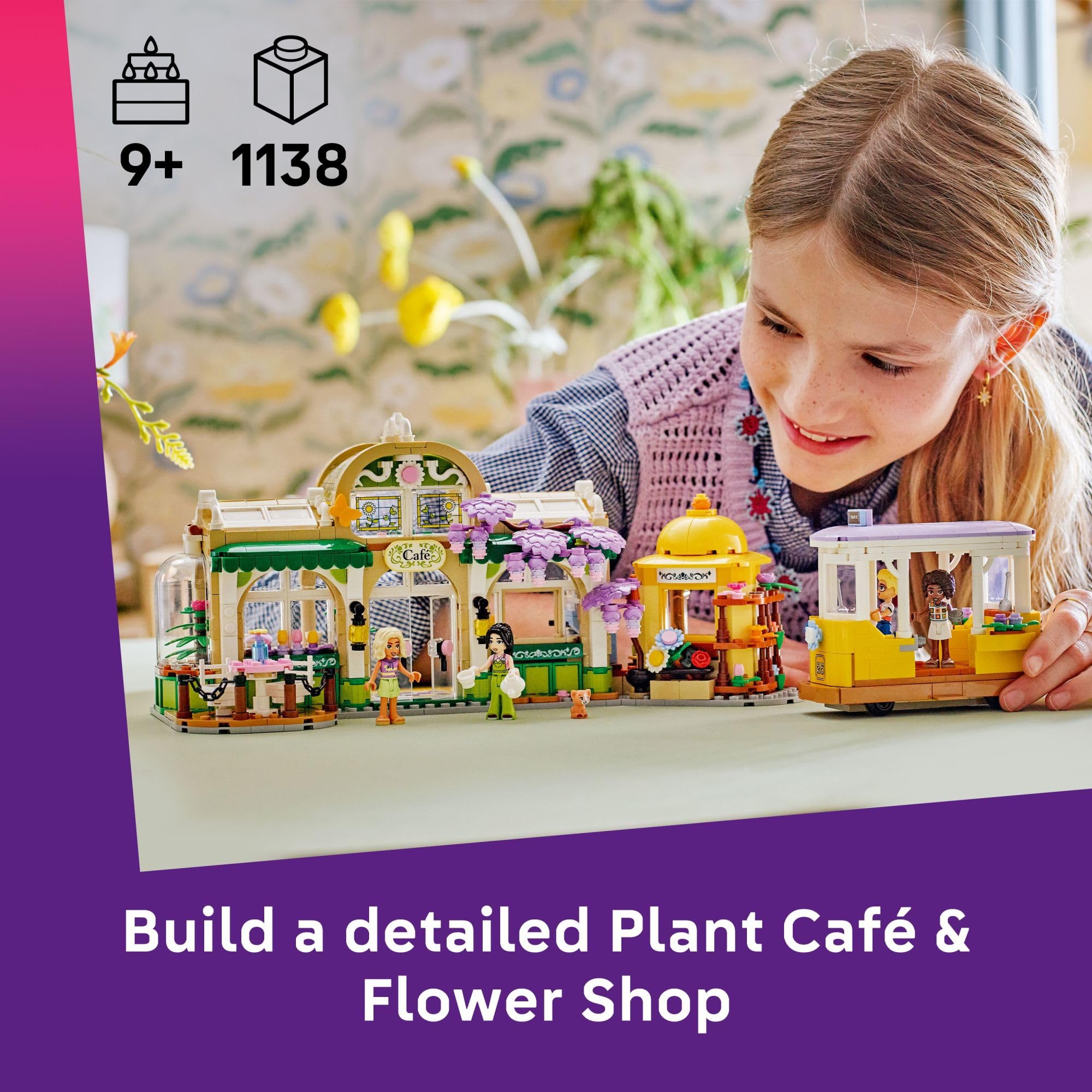 LEGO Friends Plant Café & Flower Shop Pretend Play Building Toy - Playset with 4 Minidolls and Cat Toy for Creative Storytelling - Birthday Gift Idea for Girls and Boys, Ages 9 and Up - 42671 🍁 All In One Marketplace Canada