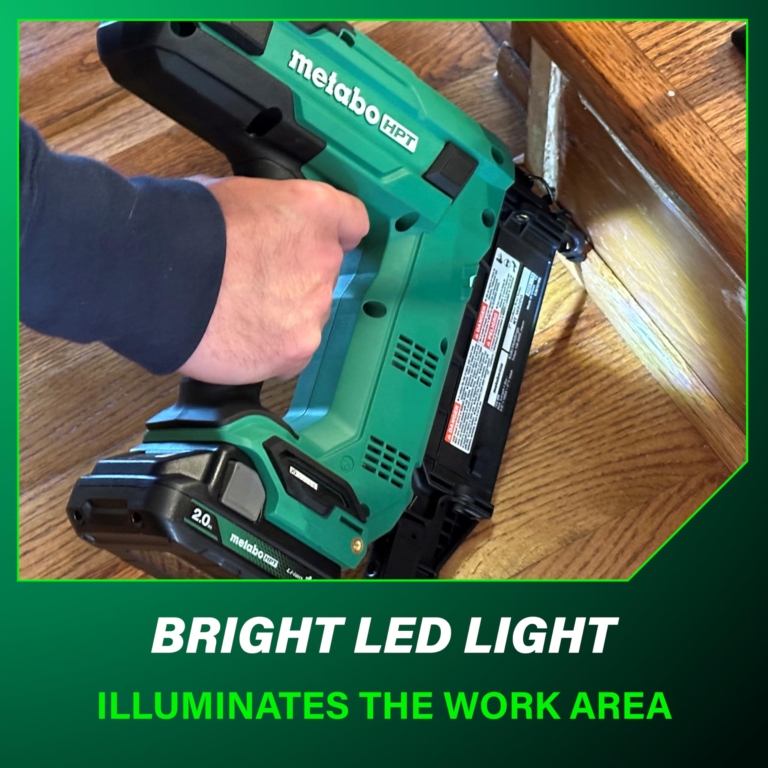 Metabo HPT 18V MultiVolt™ 18-Ga Compact Cordless Brad Nailer Kit, Includes 1-18V 2.0 Ah Battery, NT1850DGM 🍁 All In One Marketplace Canada