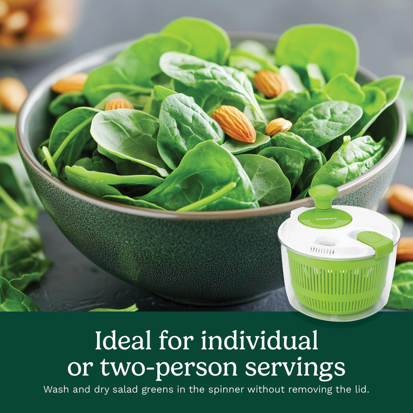 Cuisinart Salad Spinner with Easy-to-Spin Knob, 3-Qt Capacity (CTG-00-SSASC) 🍁 All In One Marketplace Canada