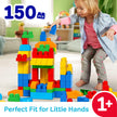 MEGA BLOKS First Builders Toddler Blocks Toys Set, Deluxe Building Bag with 150 Pieces and Storage, Blue, Ages 1+ Years 🍁 All In One Marketplace Canada