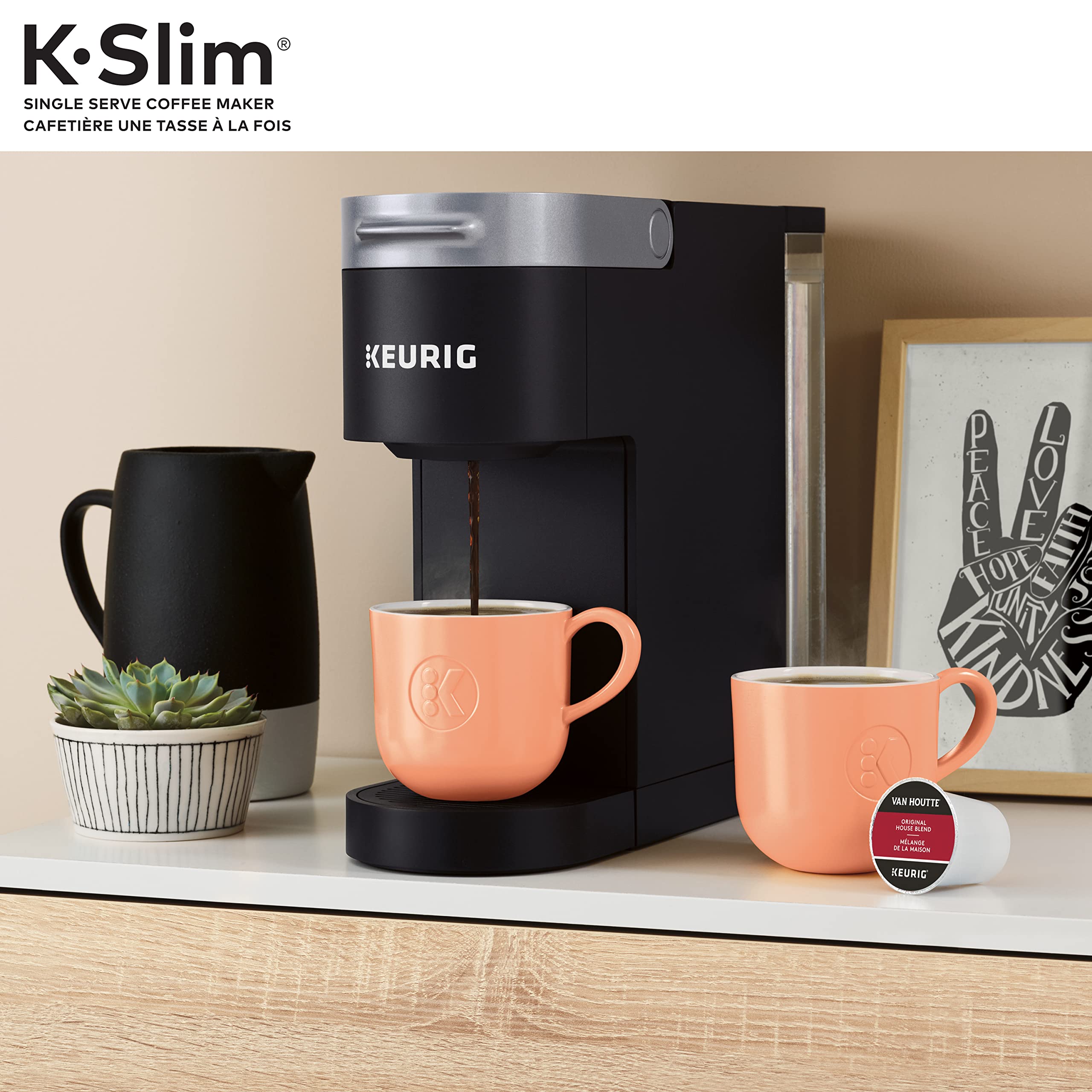 Keurig K-Slim Single Serve K-Cup Pod Coffee Maker, Featuring Simple Push Button Controls And MultiStream Technology, Black 🍁 All In One Marketplace Canada