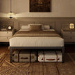 Sweetcrispy Twin Size Bed Frame, 12 Inch Under Bed Storage, Black 🍁 All In One Marketplace Canada