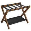 SONGMICS Luggage Rack, Bamboo Luggage Rack for Guest Room, Folding Suitcase Stand, for Hotel, Bedroom, Heavy-Duty, Holds up to 131 lb, Walnut Brown URLR007D01 🍁 All In One Marketplace Canada