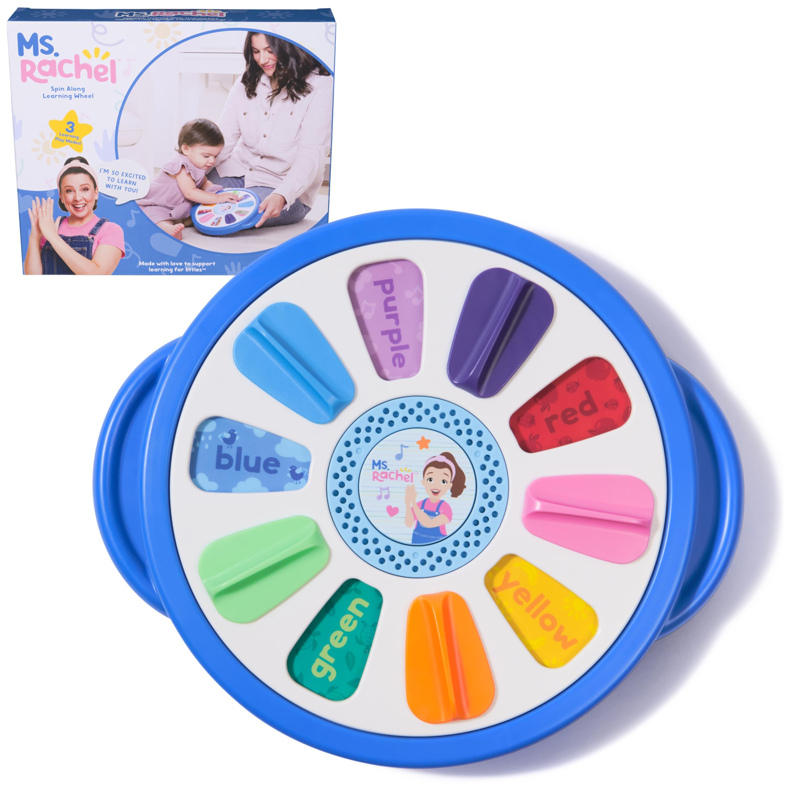 Ms. Rachel Official Spin Along Learning Wheel with 3 Learning Play Modes, Educational Toys & Toddler Toys for Girls & Boys Ages 1-3+ 🍁 All In One Marketplace Canada