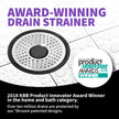 ShowerShroom SHSULT755 Ultra Revolutionary Shower Hair Catcher Drain Protector, Stainless 🍁 All In One Marketplace Canada