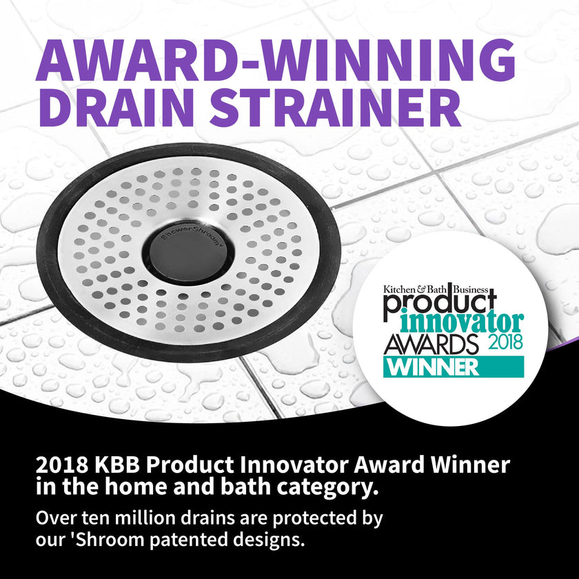 ShowerShroom SHSULT755 Ultra Revolutionary Shower Hair Catcher Drain Protector, Stainless 🍁 All In One Marketplace Canada