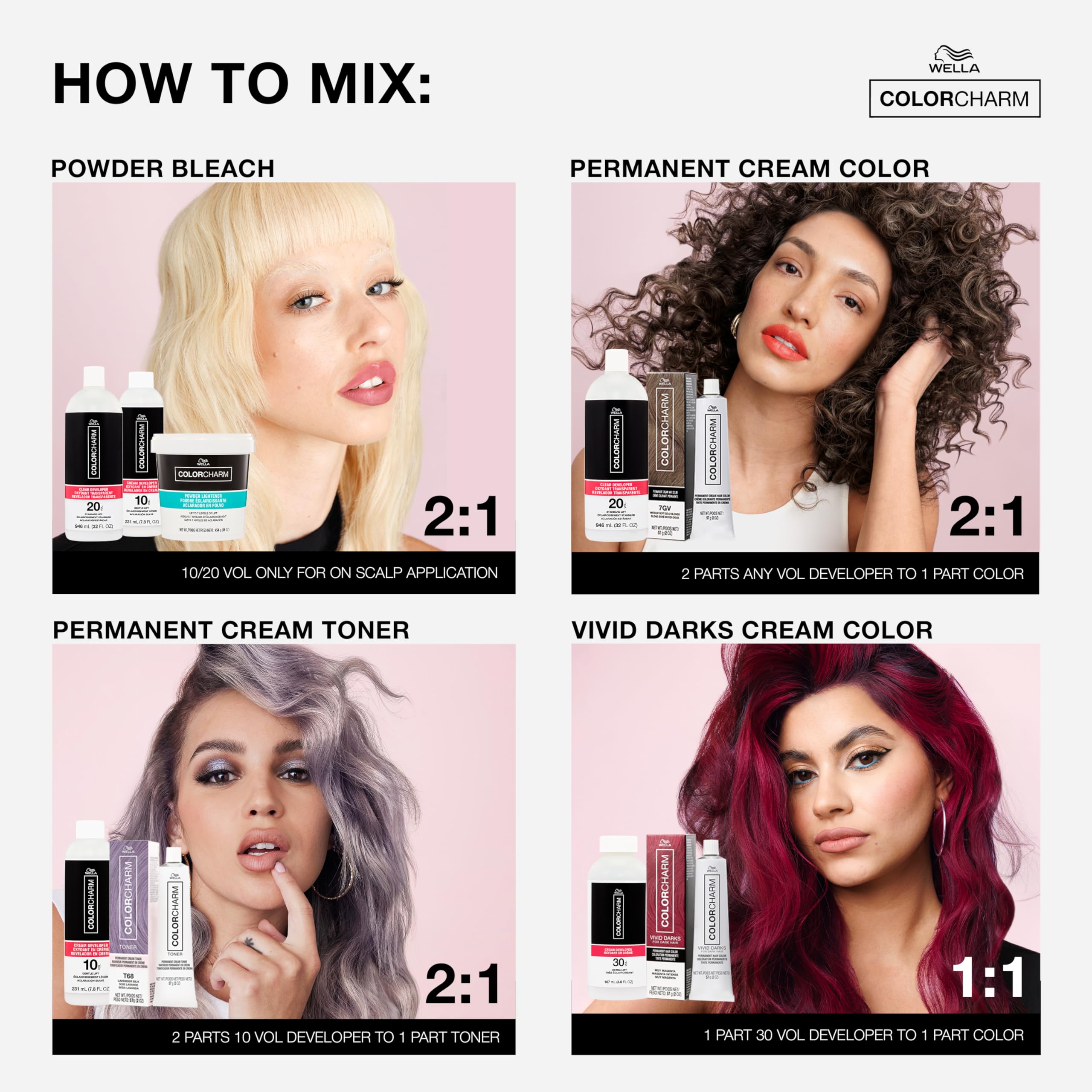 COLORCHARM Powder Hair Lightener| Up to 7 Levels of Lift | Dust Free| 1lb 🍁 All In One Marketplace Canada