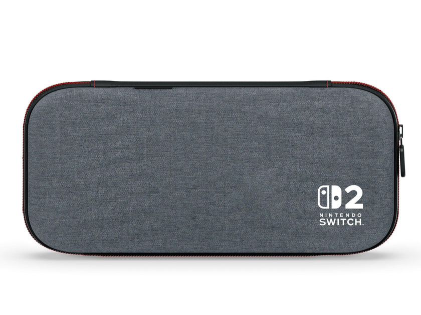 PowerA Slim Case for Nintendo Switch 2 - Dark Heather Grey, Officially Licensed, Protective Case, Holds 10 Game Cards, Padded Screen Protector, Built-in Play Stand 🍁 All In One Marketplace Canada