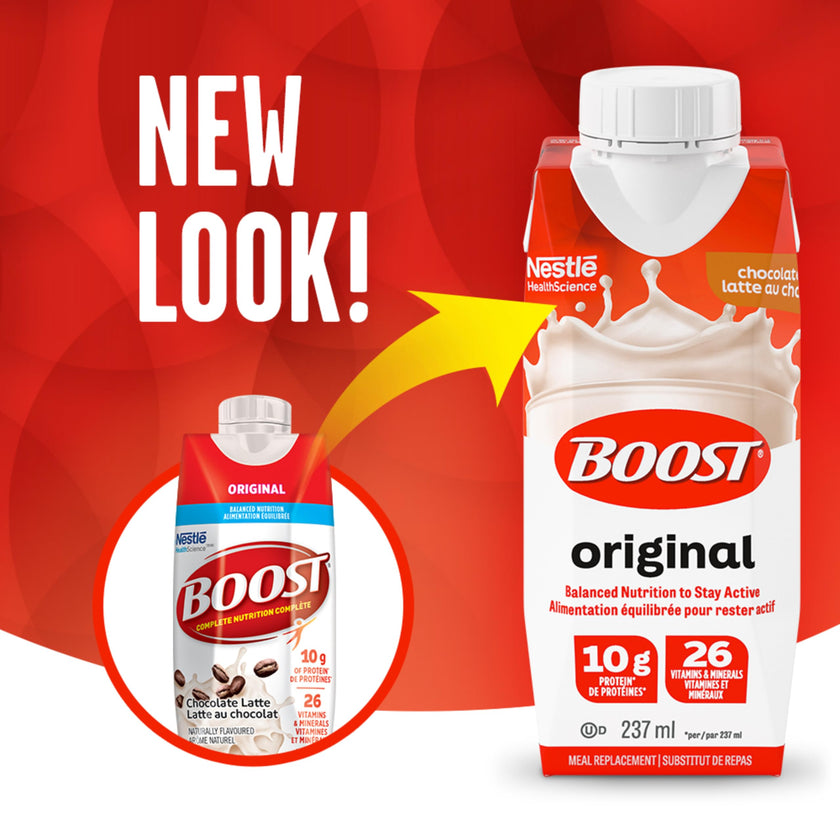 BOOST Original Meal Replacement Drink – Choc Latte, 24 Bottles, 6.1 kg 🍁 All In One Marketplace Canada
