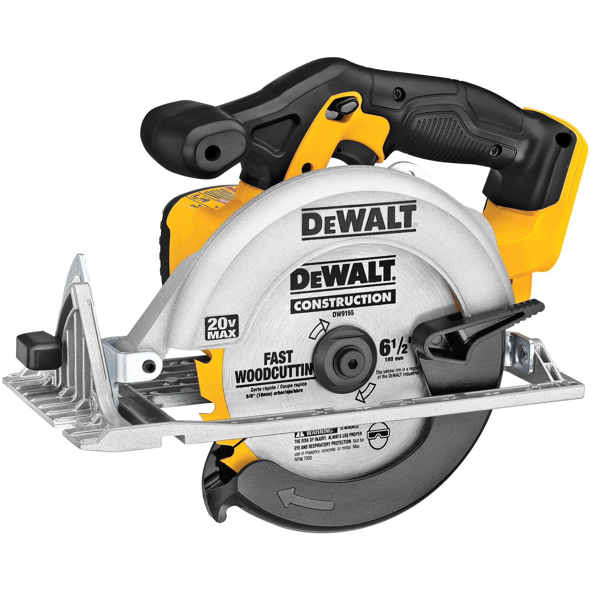 DEWALT 6-1/2-Inch 20V MAX Circular Saw, Tool Only (DCS391B) , Yellow 🍁 All In One Marketplace Canada