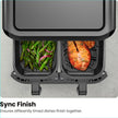 Chefman TurboFry 9-Qt. Dual-Basket Air Fryer with Sync Finish, One-Touch Digital Control, & Shake Reminder for Quick, Healthy, Family-Sized Meals, Black 🍁 All In One Marketplace Canada