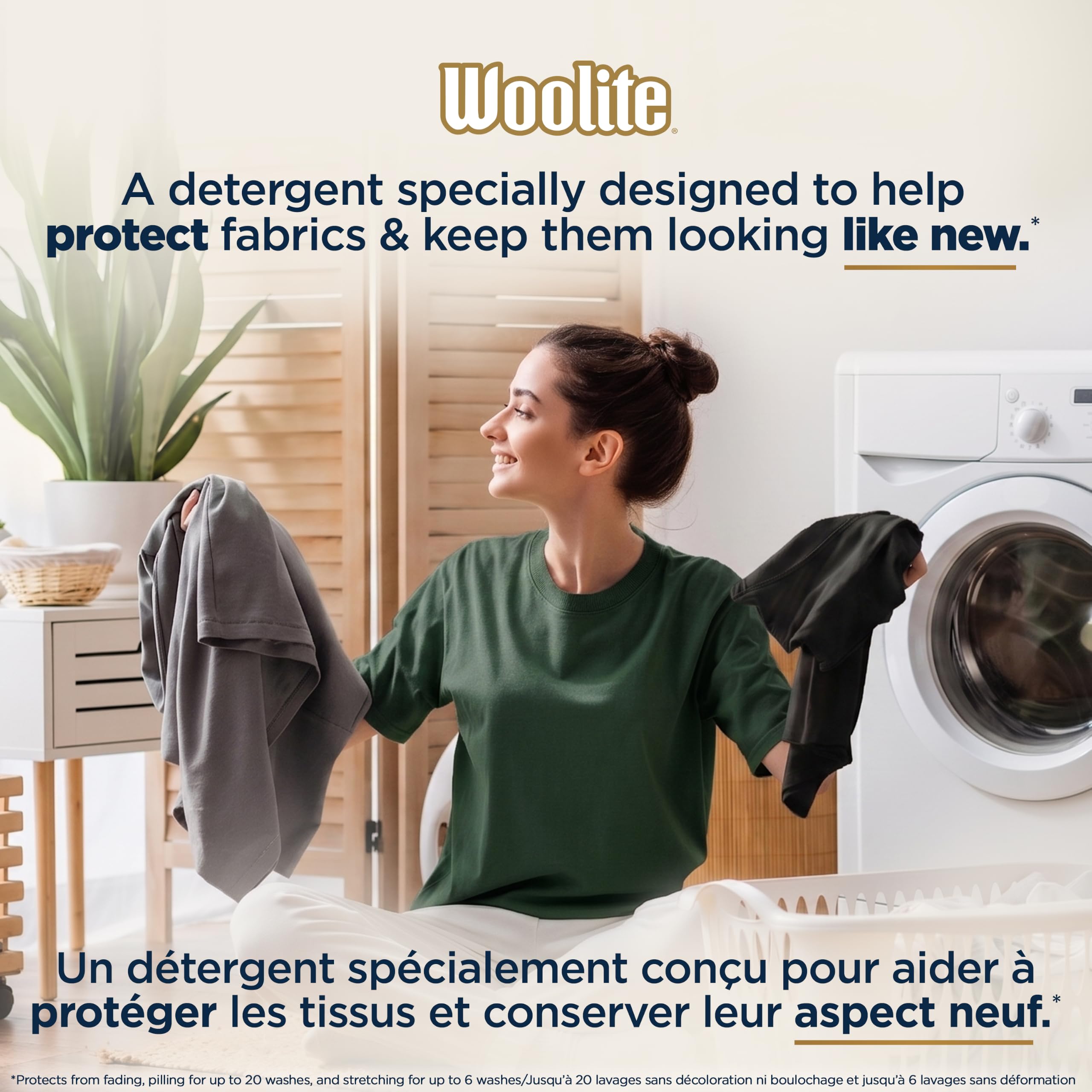 Woolite Darks Laundry Detergent for Dark Clothing; 2.96 L, 66 Loads; Helps Keep Clothes Looking Like New with Advanced Care & Fabric Guard Complex; Protects from Fading & Pilling Up 20 Washes 🍁 All In One Marketplace Canada