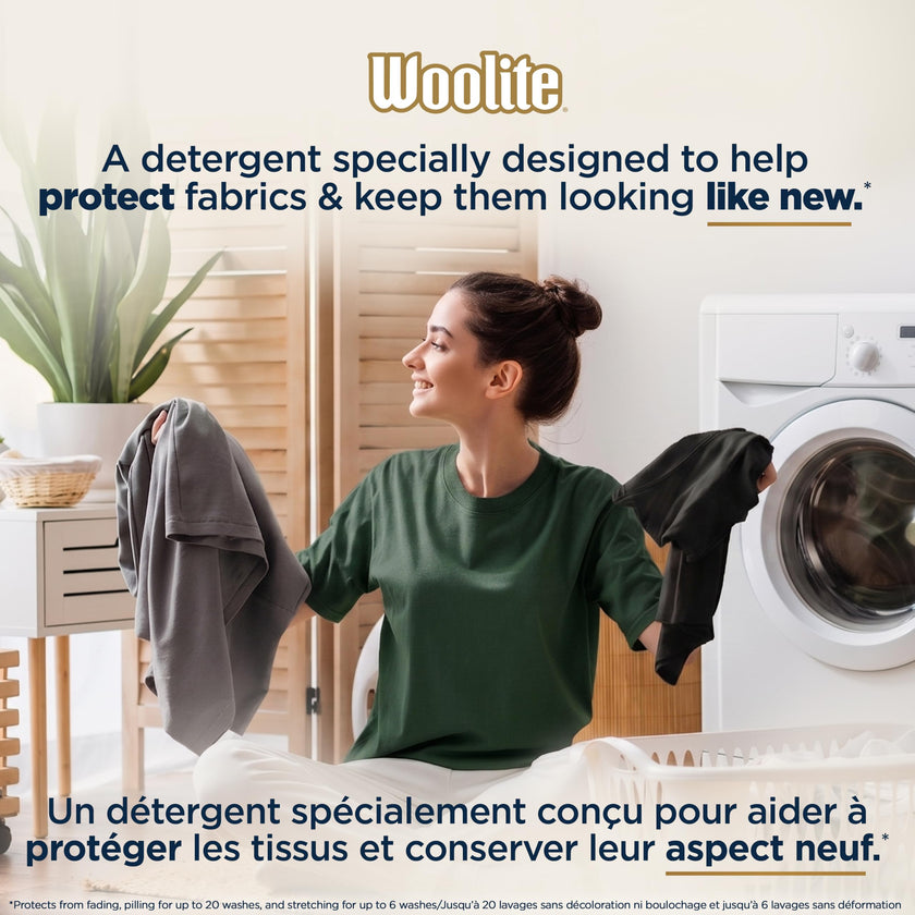 Woolite Darks Laundry Detergent for Dark Clothing; 2.96 L, 66 Loads; Helps Keep Clothes Looking Like New with Advanced Care & Fabric Guard Complex; Protects from Fading & Pilling Up 20 Washes 🍁 All In One Marketplace Canada