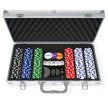 Cardinal Classics, 300-Piece Poker Set with Aluminum Carrying Case & Professional 11.5g Chips Plus 5 Poker Dice, for Adults and Kids Ages 10 and up 🍁 All In One Marketplace Canada