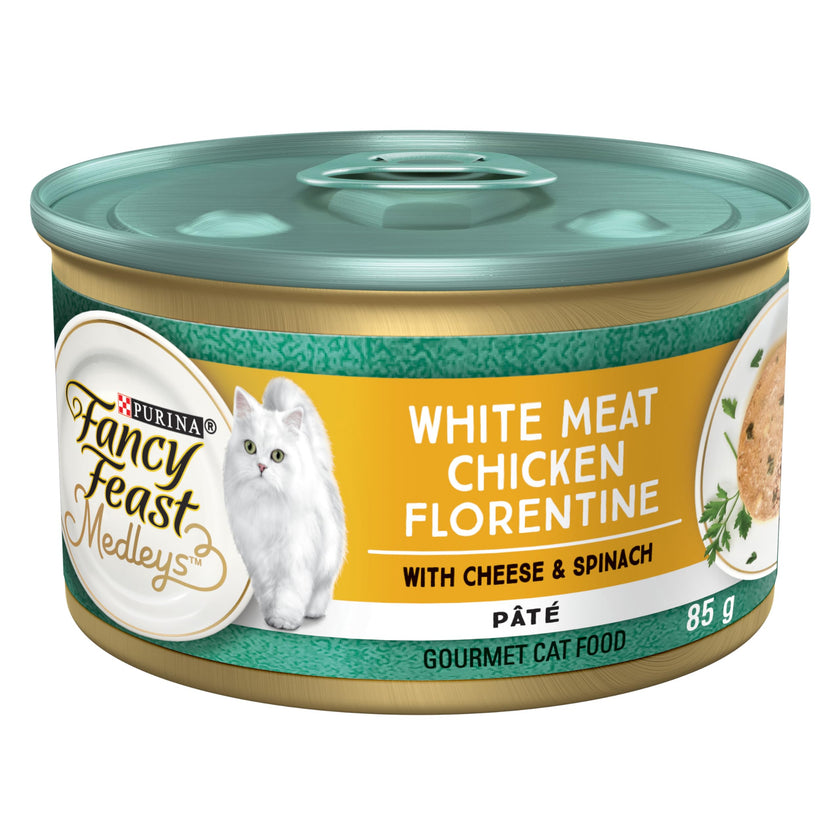Fancy Feast Medleys Wet Cat Food, Chicken Florentine Pâté 85g (24 Pack) 🍁 All In One Marketplace Canada
