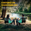 Overmont Lightweight Folding Camping Chair - Compact Backpacking Chair with Anti-Slip Feet Side Pocket Carry Bag - Stable Portable Ultralight for Outdoor Hiking Lawn Camp, Supports 330LBS, 1pack 🍁 All In One Marketplace Canada