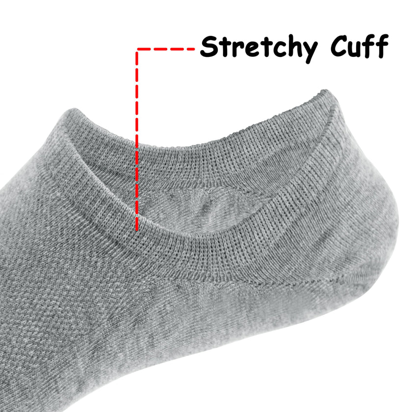 BenSorts Pack of 6 Low Cut Ankle Style Socks for Women Liner Non Slip Invisible Hidden Socks White Black Gray 6 Pairs Size 5 6 7 8 🍁 All In One Marketplace Canada