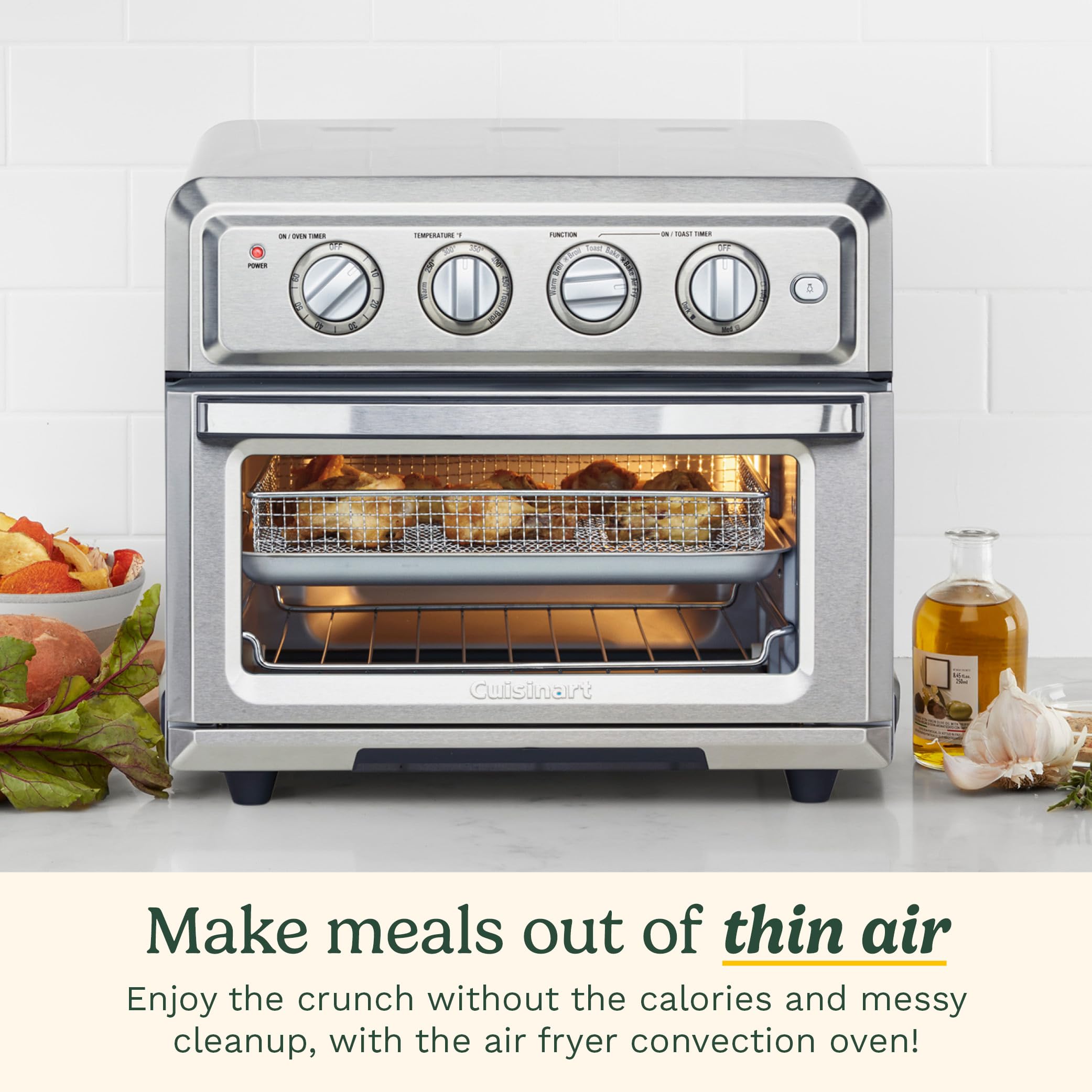 Cuisinart Air Fryer + Convection Toaster Oven, Stainless Steel (TOA-60C) 🍁 All In One Marketplace Canada