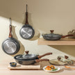 SENSARTE Nonstick Frying Pan Skillet, Swiss Granite Coating Omelette Pan, Healthy Stone Cookware Chef's Pan, PFOA Free (8/9.5/10/11/12.5 Inch) (8 Inch) 🍁 All In One Marketplace Canada