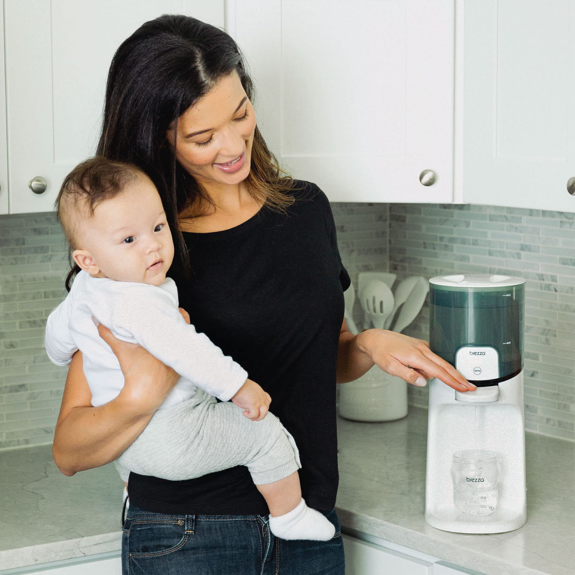 Baby Brezza Instant Warmer - Instantly Dispense Warm Water at Perfect Baby Bottle Temperature - Traditional Baby Bottle Warmer Replacement - Fast Baby Formula Bottles 24/7-3 Temperatures 🍁 All In One Marketplace Canada