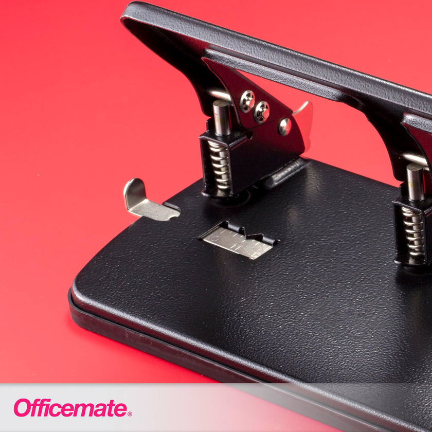 Officemate Medium Duty 3 Hole Punch with Ergonomic Handle, 30 Sheet Capacity, Black (90088) 🍁 All In One Marketplace Canada