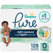Pampers Pure Baby Diapers, Size 0, Up to 100% Leakproof, Premium Hypoallergenic Soft Diapers, 1 Pack (Count of 128) 🍁 All In One Marketplace Canada