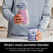 Ninja Blender, Blast Max, Cordless, Personal Blender for Smoothies, Frozen Drinks, Ice Crush, 22 oz. Removable Vessel, Leakproof Lid, BPA-Free, Dishwasher Safe, Auto-iQ Technology, Lavender, BC251CLD 🍁 All In One Marketplace Canada