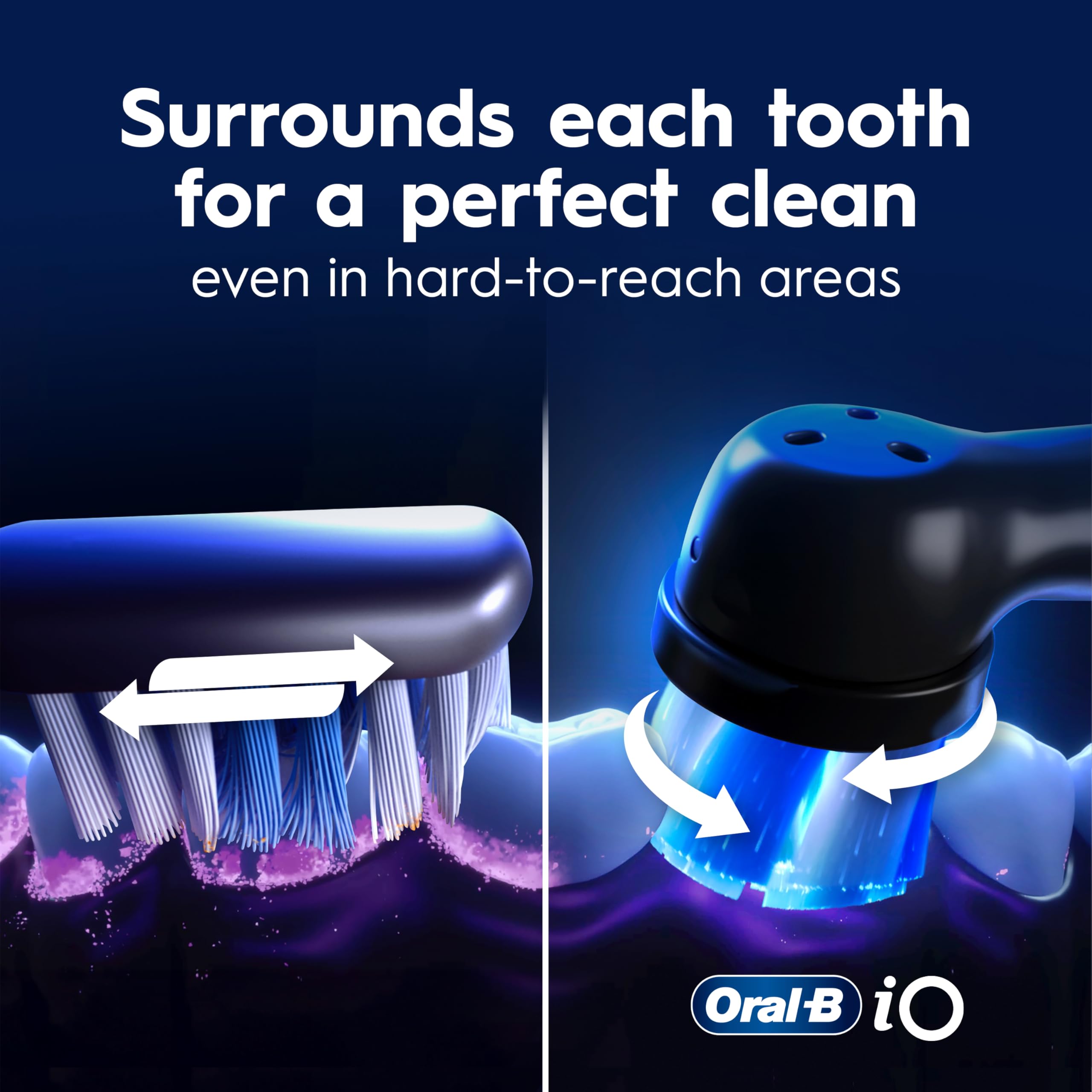 Oral-B iO Series 9 Electric Toothbrush with 4 Oral-B Replacement Brush Heads, White Alabaster 🍁 All In One Marketplace Canada