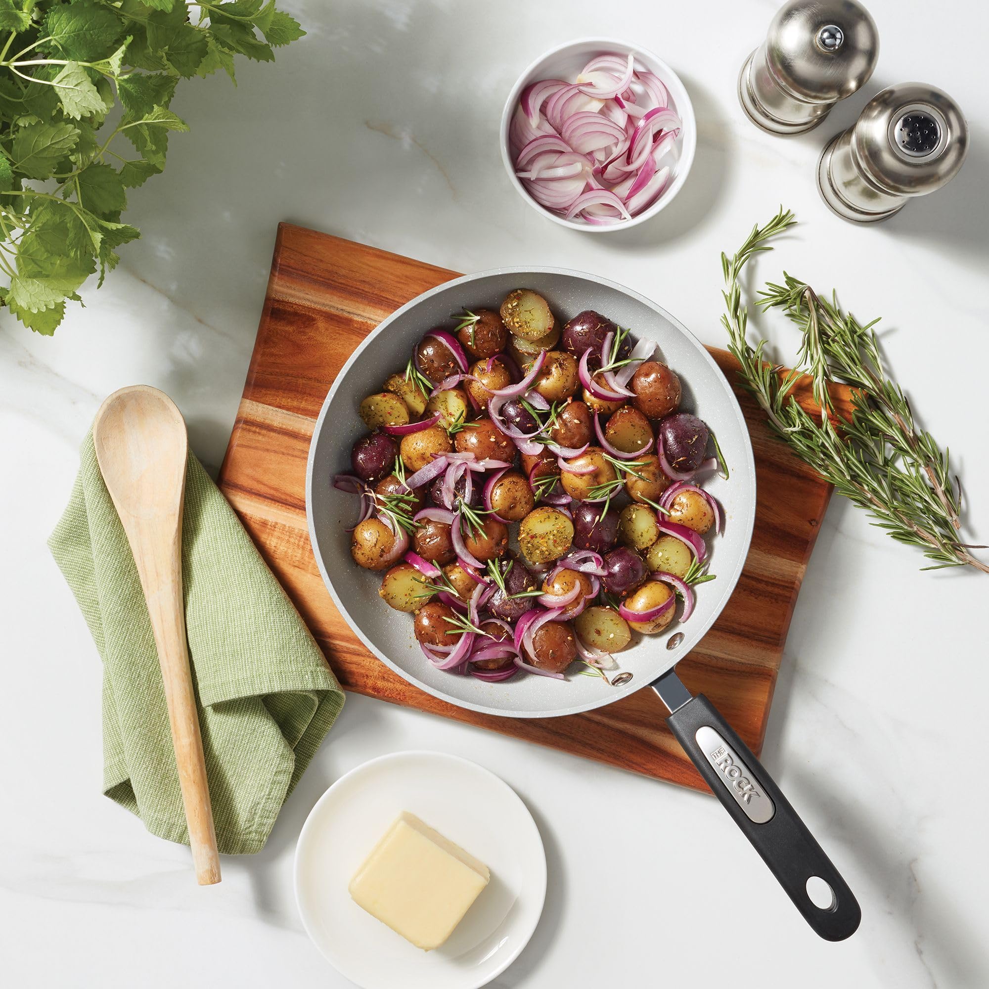 Starfrit The Rock Terra 30cm Ceramic Deep Fry Pan with Lid, PFAS Free 🍁 All In One Marketplace Canada