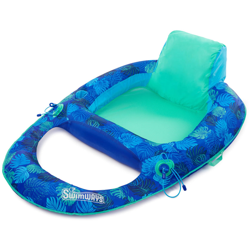 Swimways Elite Spring Float Recliner Pool Lounger, Inflatable Pool Floats Adult with Fast Inflation, Pool Recliner for Adults up to 250 lbs 🍁 All In One Marketplace Canada