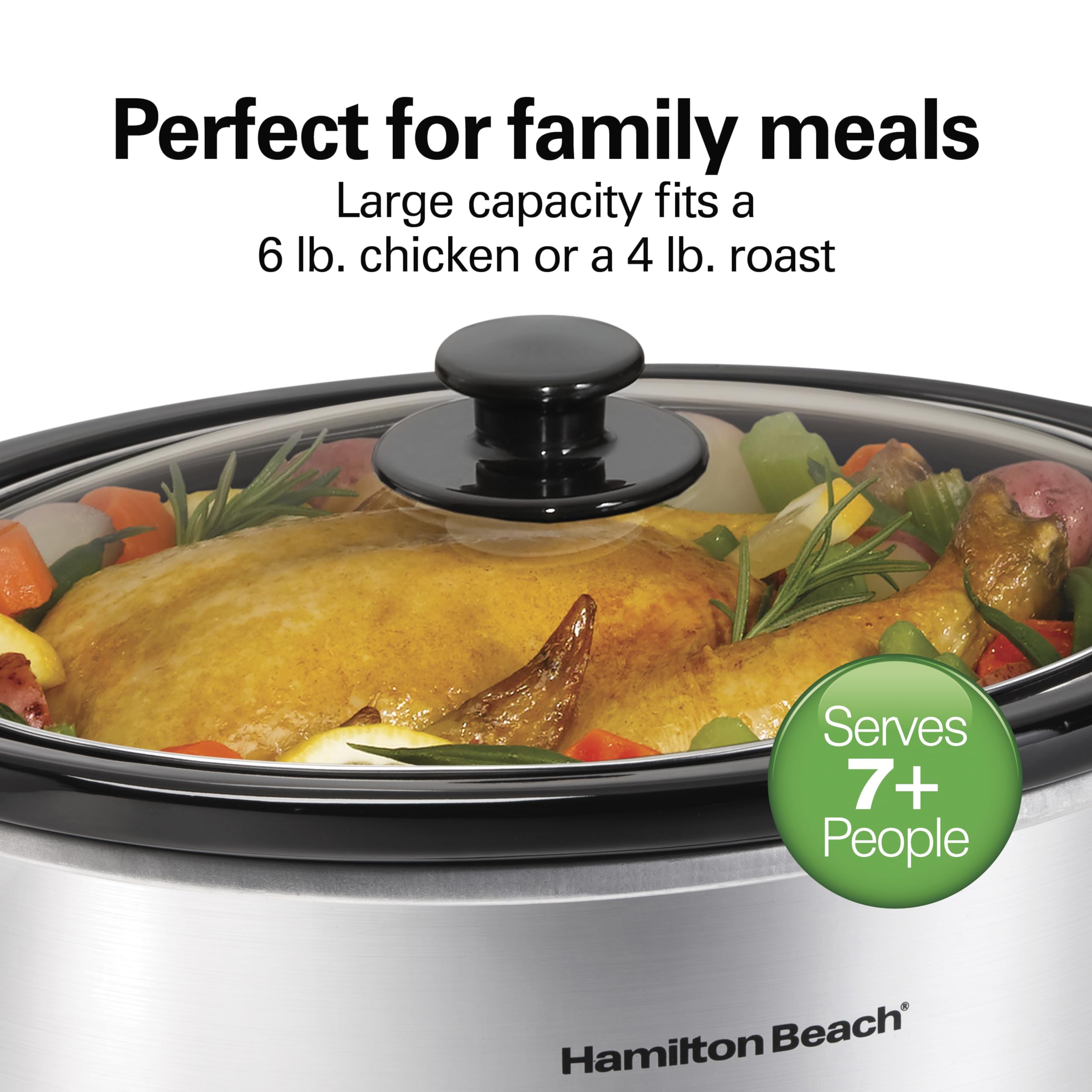 Hamilton Beach Programmable Slow Cooker, 6 Quart Capacity, Silver, 33463 🍁 All In One Marketplace Canada