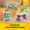 LEGO Creator 3 in 1 Retro Roller Skate Building Kit, Transforms from Roller Skate Toy to Mini Skateboard to Boom Box Radio, Birthday Gift for Skaters, Cool Toy for Boys and Girls Ages 8 and Up, 31148 🍁 All In One Marketplace Canada