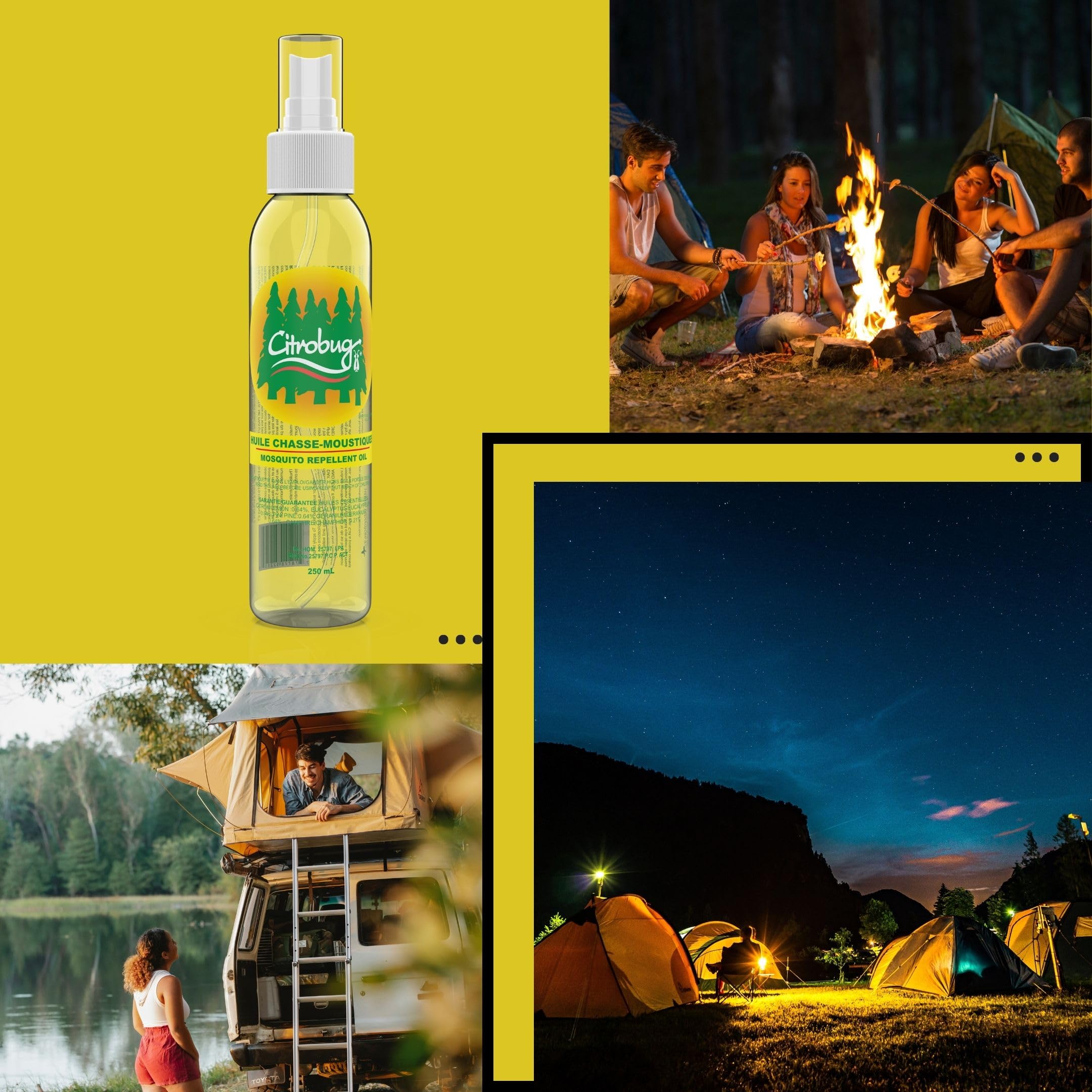 Citrobug All Natural Mosquito Repellent (250ml) Made with Essential Oils // Chasse-moustique à Base d'huiles essentielles, sans deet 🍁 All In One Marketplace Canada