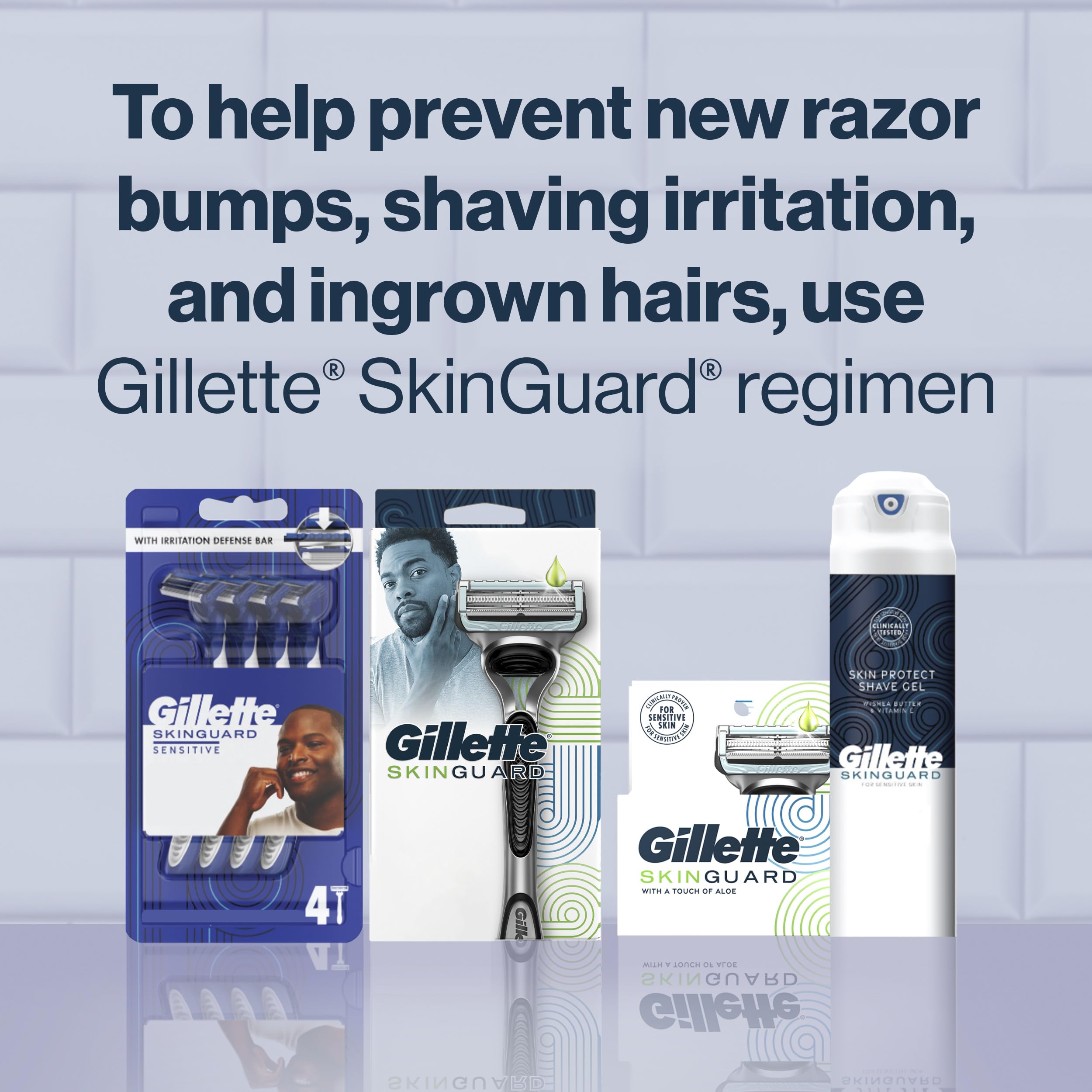Gillette Skinguard Men's Razor Blade Refill, 8 Blade Refills 🍁 All In One Marketplace Canada