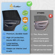 EcoNour Baby Car Window Shades for Side Windows (Pack of 2) | Sun Shade for Car Heat and UV Protection | Mosquito Net Baby Car Sun Shade | Rear Side Window Sunshade for Car (Large 38