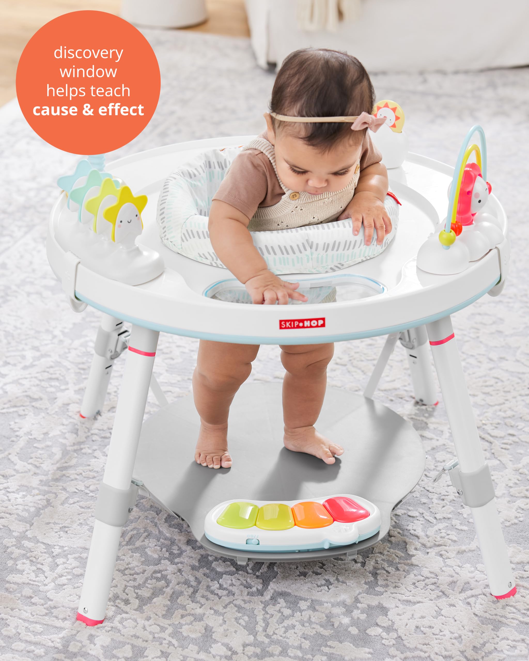 Skip Hop Baby Activity Center: Interactive Play Center with 3-Stage Grow-with-Me Functionality, 4mo+, Silver Lining Cloud 🍁 All In One Marketplace Canada