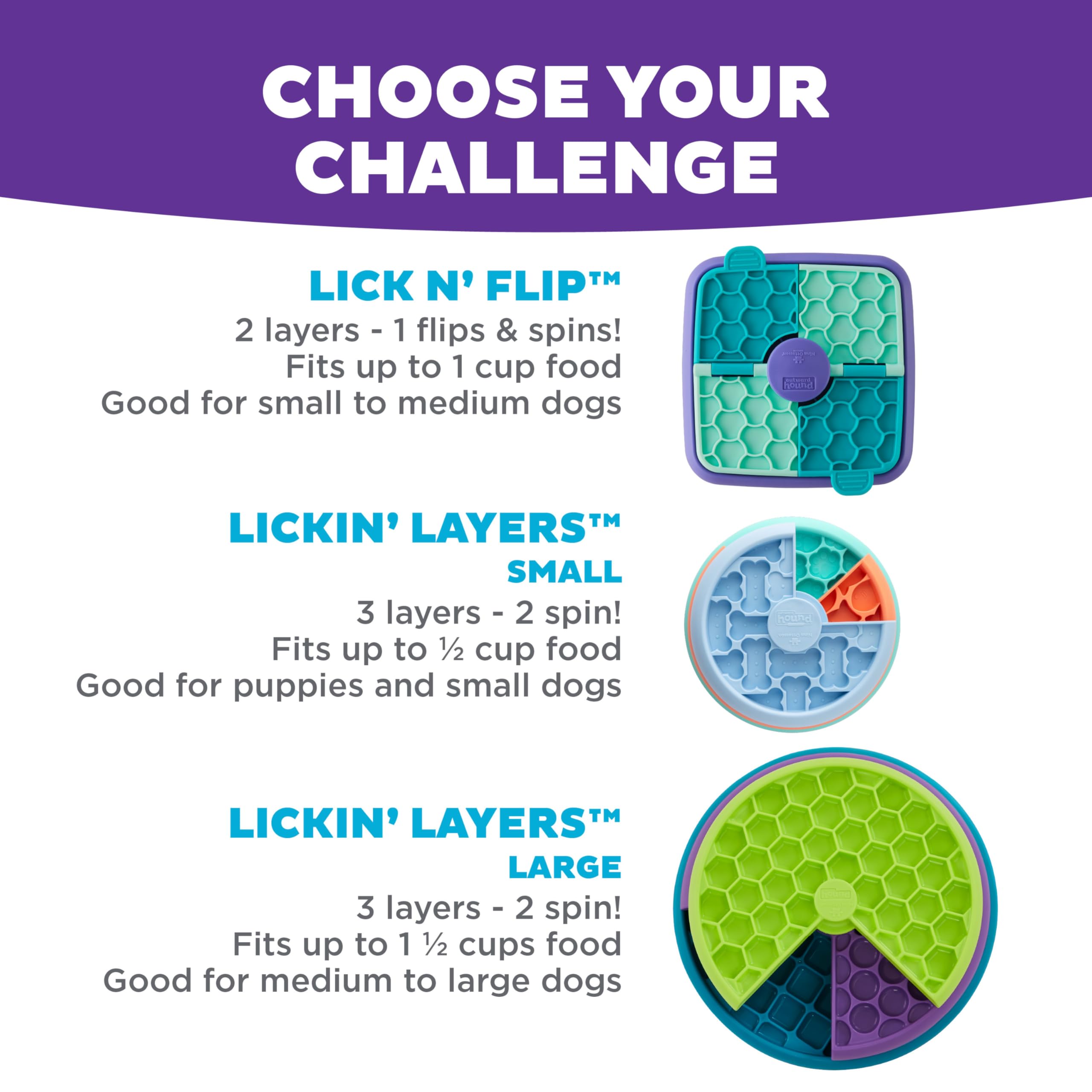 Outward Hound Nina Ottosson Lickin’ Layers 3-in-1 Dog Toy Treat Puzzle, 10