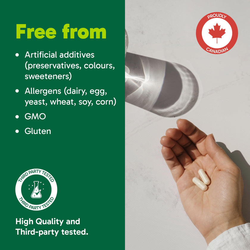Organika Canadian-Made Hyaluronic Acid With Vitamin C 90 Vcaps 🍁 All In One Marketplace Canada