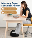 Everlasting Comfort Foot Rest for Under Desk at Work - Memory Foam Office Foot Stool & Under Desk Footrest Leg Elevation Pillow for Gaming & Home Office, Supports Posture 🍁 All In One Marketplace Canada