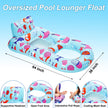 PuppyuWill 2 Pack Pool Floaties for Adults, Inflatable Pool Lounger Float Heavy Duty with Cup Holder, Backrest & Footrest Pool Lounge Float Extra Large Pool Rafts for Adults Beach Lake Party 🍁 All In One Marketplace Canada