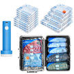 16Pack Vacuum Travel Bags with Portable Electric Pump,(2J/2L/2M2S/4 ROLLER BAG/4 SMALL ROLLER BAG),Travel Vacuum Bag with Pump, vacuum seal bags for clothing travel 🍁 All In One Marketplace Canada