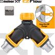 Melnor 65170AMZ 2 Way Lever Flow Through Valve Connector Bundle, Yellow, Black 🍁 All In One Marketplace Canada