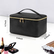 Makeup Bag, Portable Cosmetic Bag, Large Capacity Travel Makeup Case Organizer for Women and Girls, Train Case Makeup Bag for Toiletries for Traveling with Handle and Divider, Black 🍁 All In One Marketplace Canada