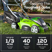 Greenworks 40V 16-inch Cordless Lawn Mower, 4.0 Ah Battery and Charger Included 25242 🍁 All In One Marketplace Canada