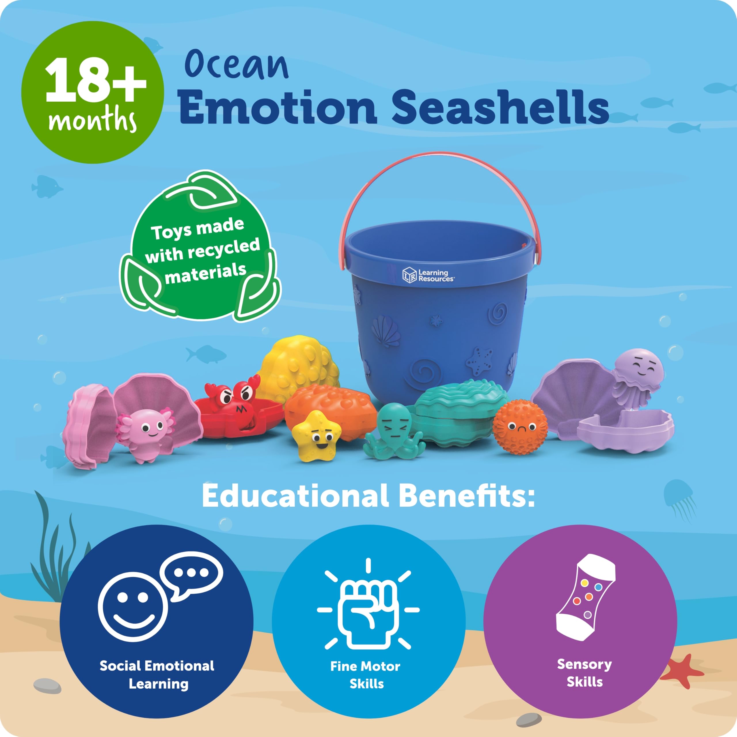 Learning Resources Ocean Emotions Seashells 🍁 All In One Marketplace Canada
