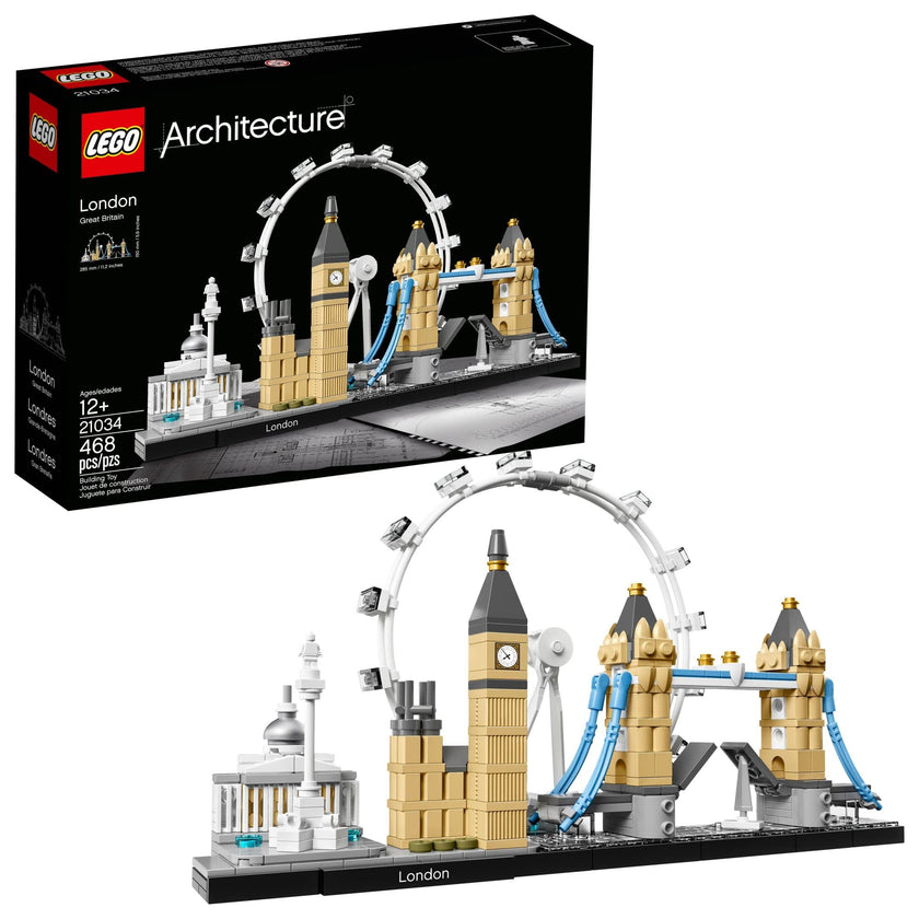 LEGO Architecture London Skyline 21034 Collectible Model Building Kit with London Eye, Big Ben, and Tower Bridge, Office Home Décor, Skyline Collection 🍁 All In One Marketplace Canada