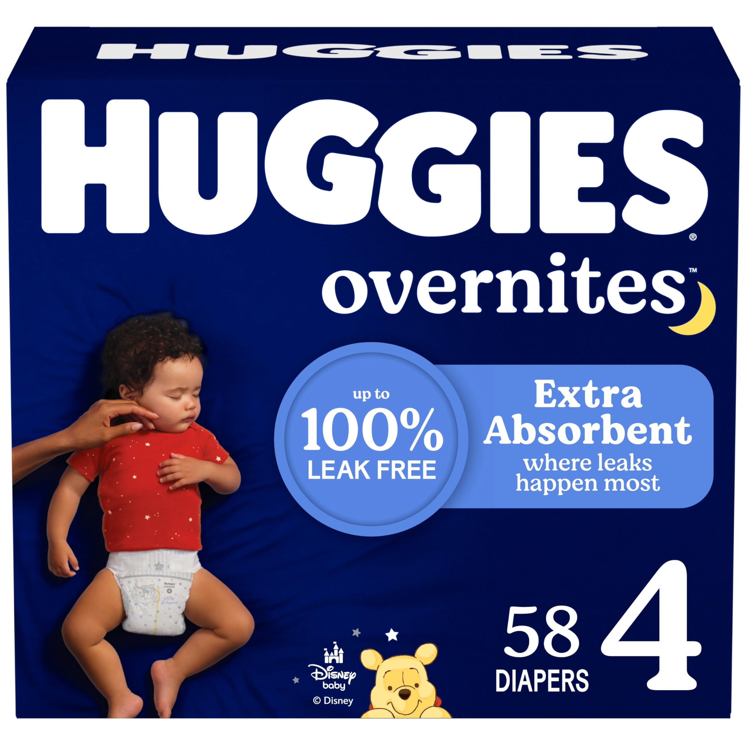 Huggies Overnites Size 4 Overnight Diapers (22-37 lbs), 58 Ct 🍁 All In One Marketplace Canada