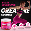 Creatine Monohydrate Gummies 5000mg for Men & Women, Gomitas de Creatina 5g Creatine Monohydrate, 0g Sugar Creatine Pre-Workout for Muscle Strength, Vegan, 120 Count Strawberry (Pack of 1) 🍁 All In One Marketplace Canada