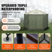 VEVOR Pop Up Gazebo Tent, Pop-Up Screen Tent 6 Sided Canopy Sun Shelter with 6 Removable Privacy Wind Cloths & Mesh Windows, 10x10FT Quick Set Screen with Mosquito Netting, Army Green 🍁 All In One Marketplace Canada